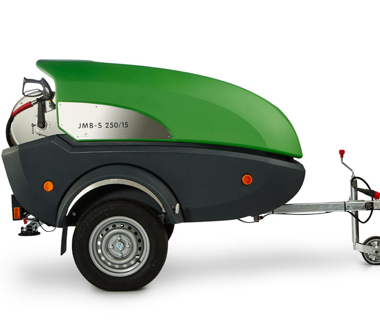 Side view of the DiBO JMB-S hot water high-pressure trailer