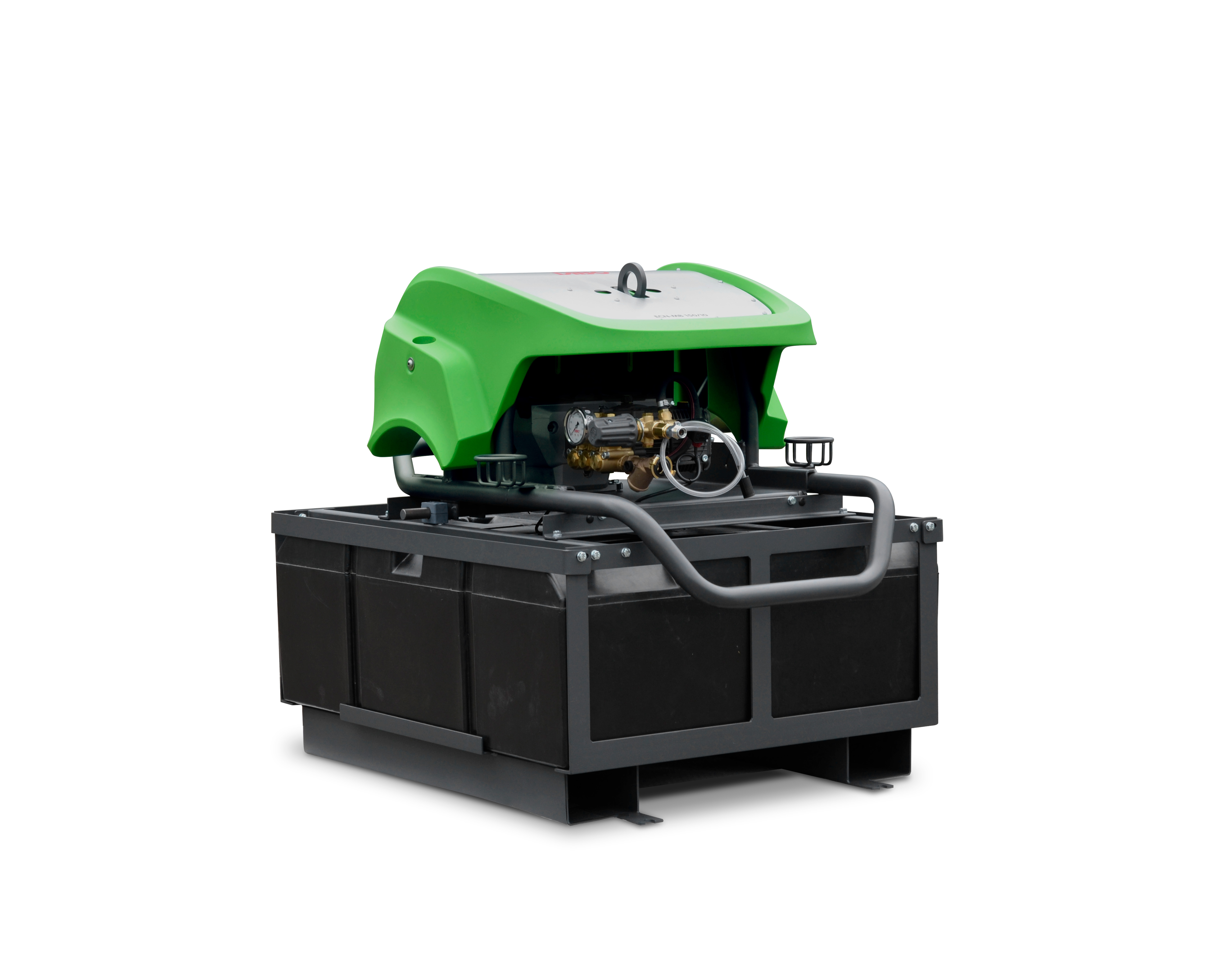 Kaltwasser-Hochdruckreinigerin der Skid-Version mit batteriebetriebenem Elektromotor 