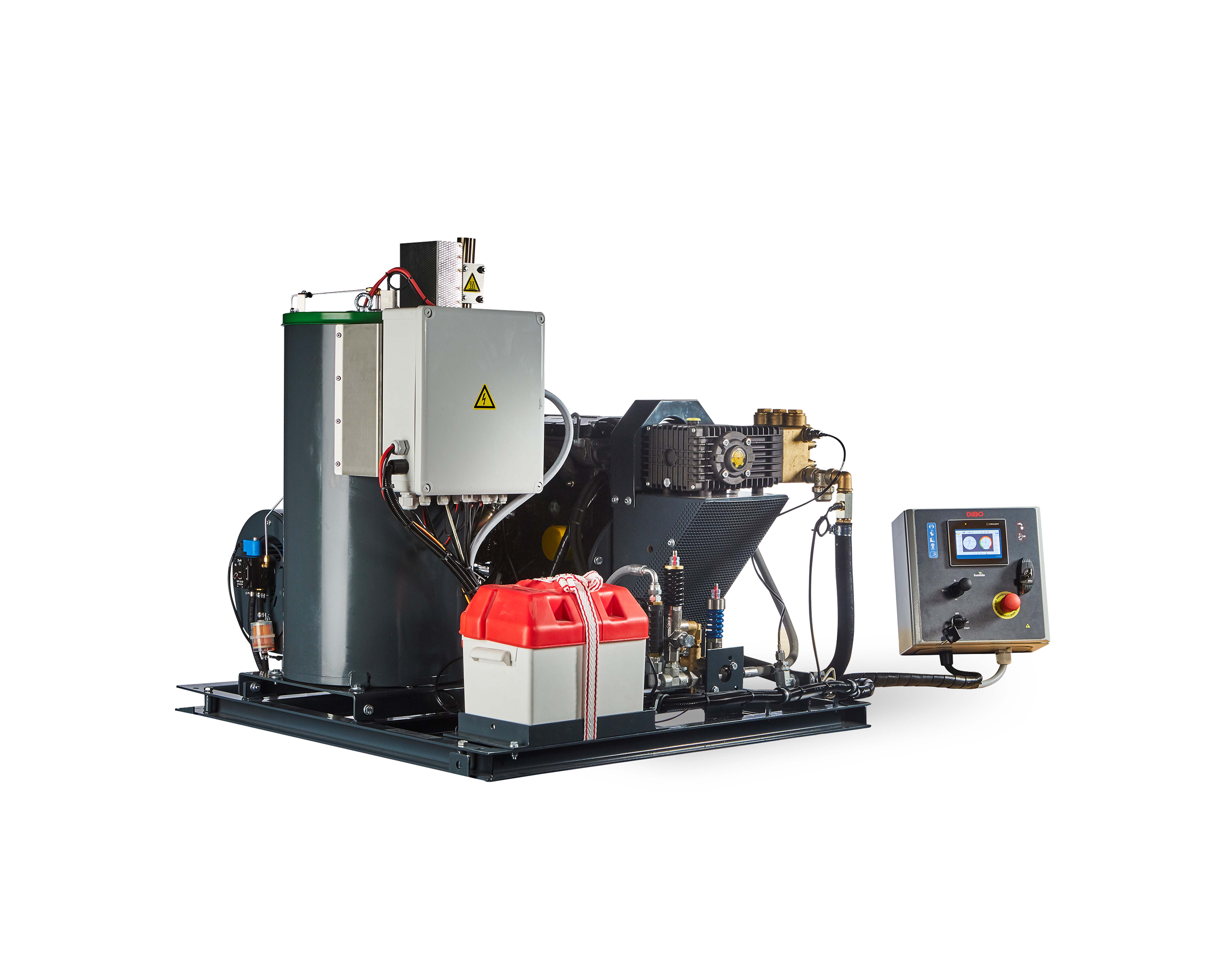 DiBO inbouw-unit van de warmwaterhogedruktrailer JMB-C+