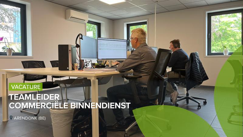 Vacature Teamleider Commerciële Binnendienst in Arendonk (BE)