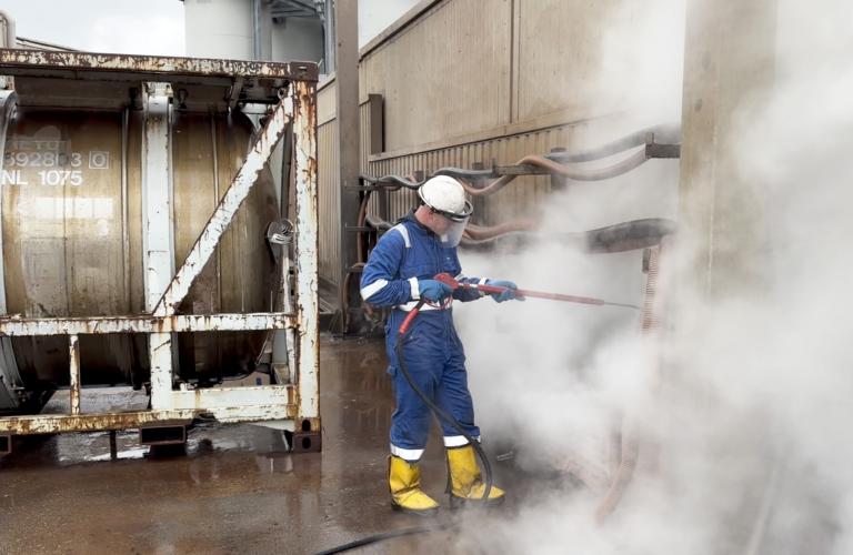 Toepassing SteamMASTER: industriële reiniging