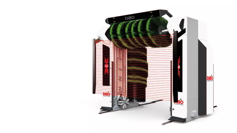 DiBO wash gantry with photo cell barrier