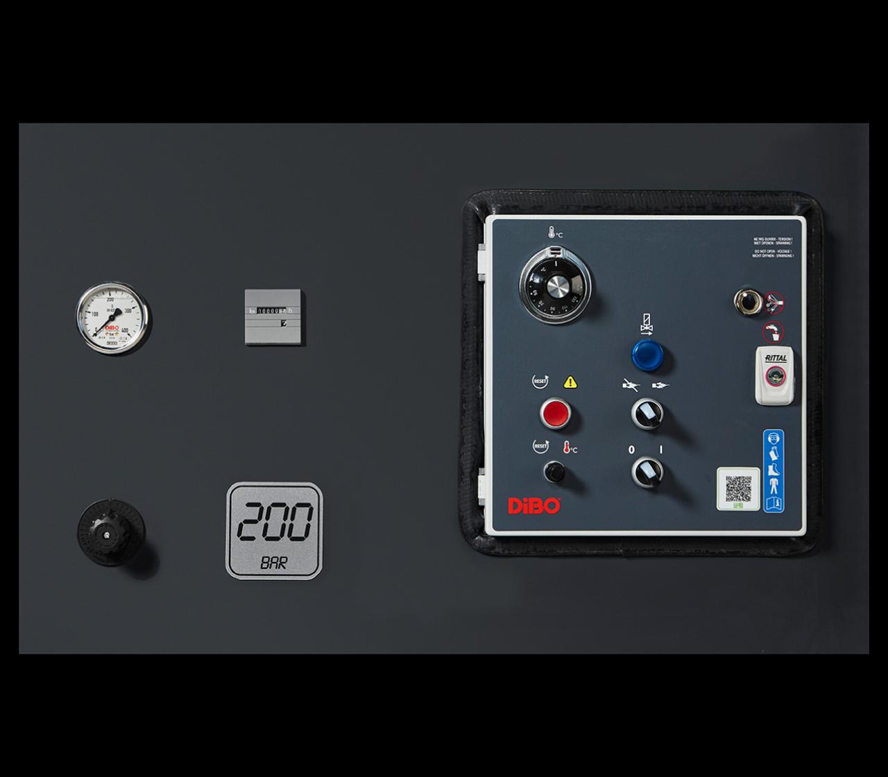 Panneau de commande du nettoyeur haute pression à eau chaude DiBO SBH-G V2025