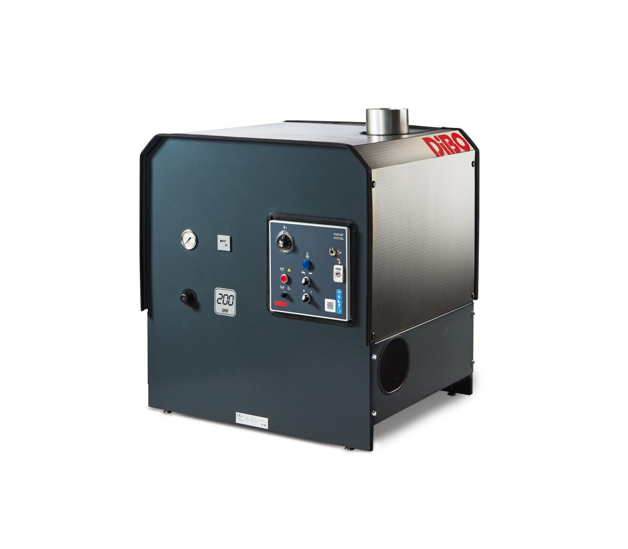 Nettoyeur haute pression à eau chaude DiBO au gaz avec nouveau panneau de contrôle.