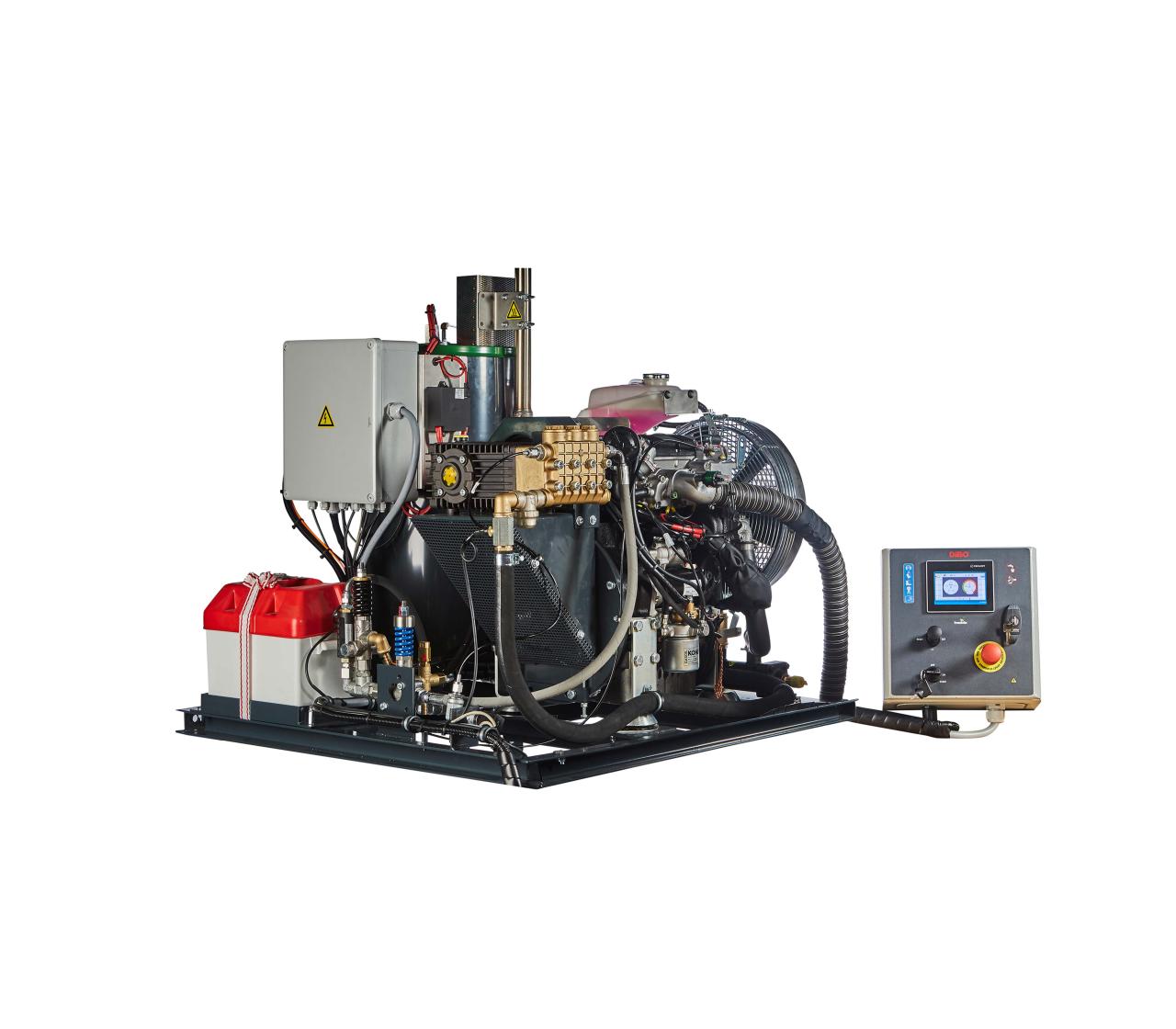 Inbouw-unit met digitale bediening van de hogedruktrailer JMB-C+_motor
