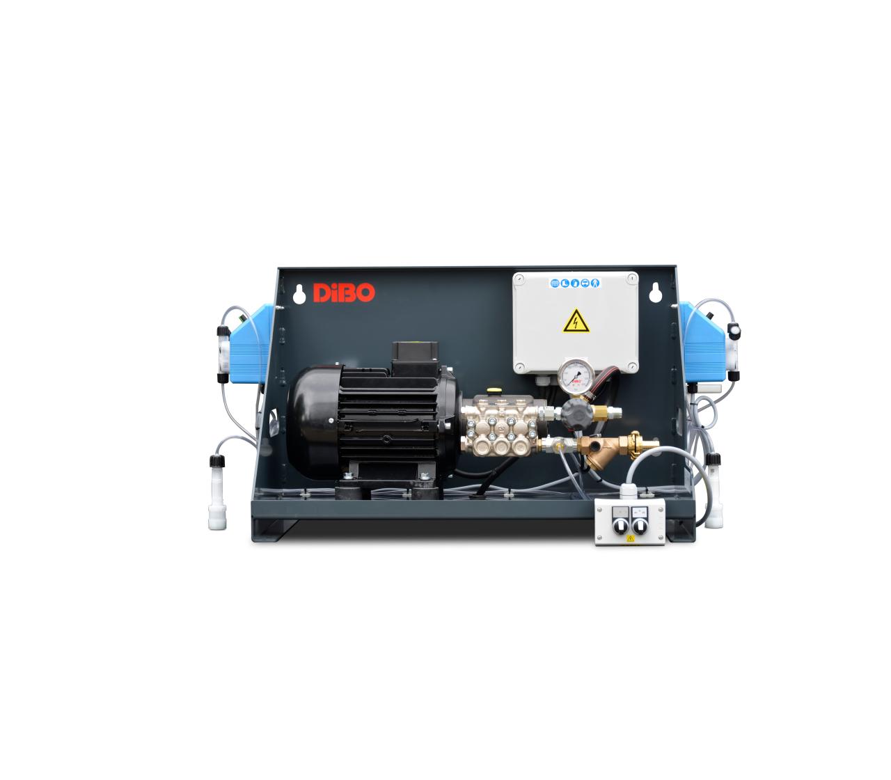 DiBO Stationary high pressure cleaner with 2 dosing pumps