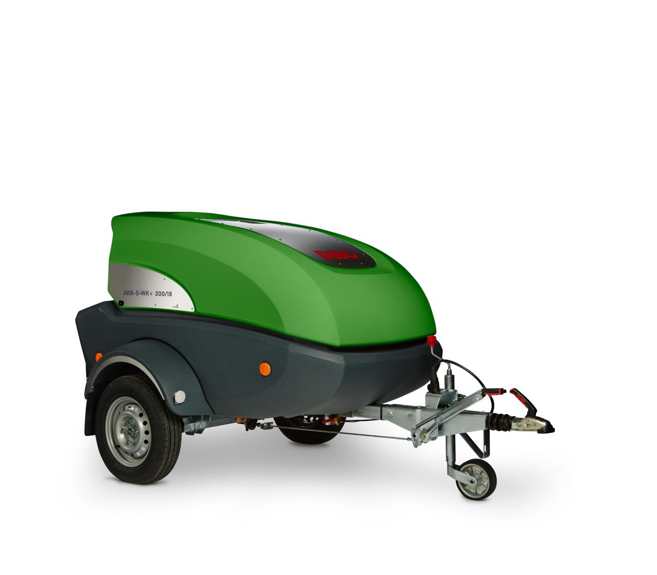 DiBO JMB-S-WK+ compacte milieuvriendelijke mos & onkruidbestrijder op trailer uitgerust met de meest moderne & groene technologieën