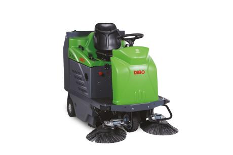 DiBo Handkehrmaschine 550 M2B – Arbeitsbreite 55 Cm, Manueller Antrieb, 25-Liter-Schmutzbehälter